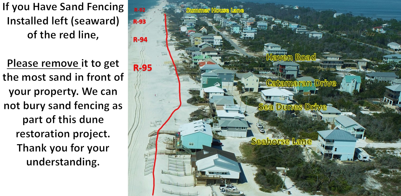 Sand Fencing Removal Guidance | Cape San Blas, St. Joseph Peninsula, Florida, USA